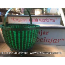 Keranjang Buah PET Strapping Upcycle 